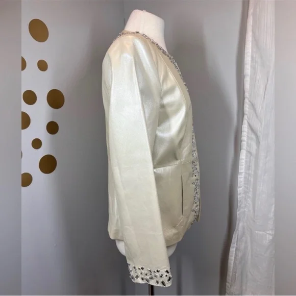 EUC Bradley Bayou Embellished Leather Jacket - Picture 3 of 9